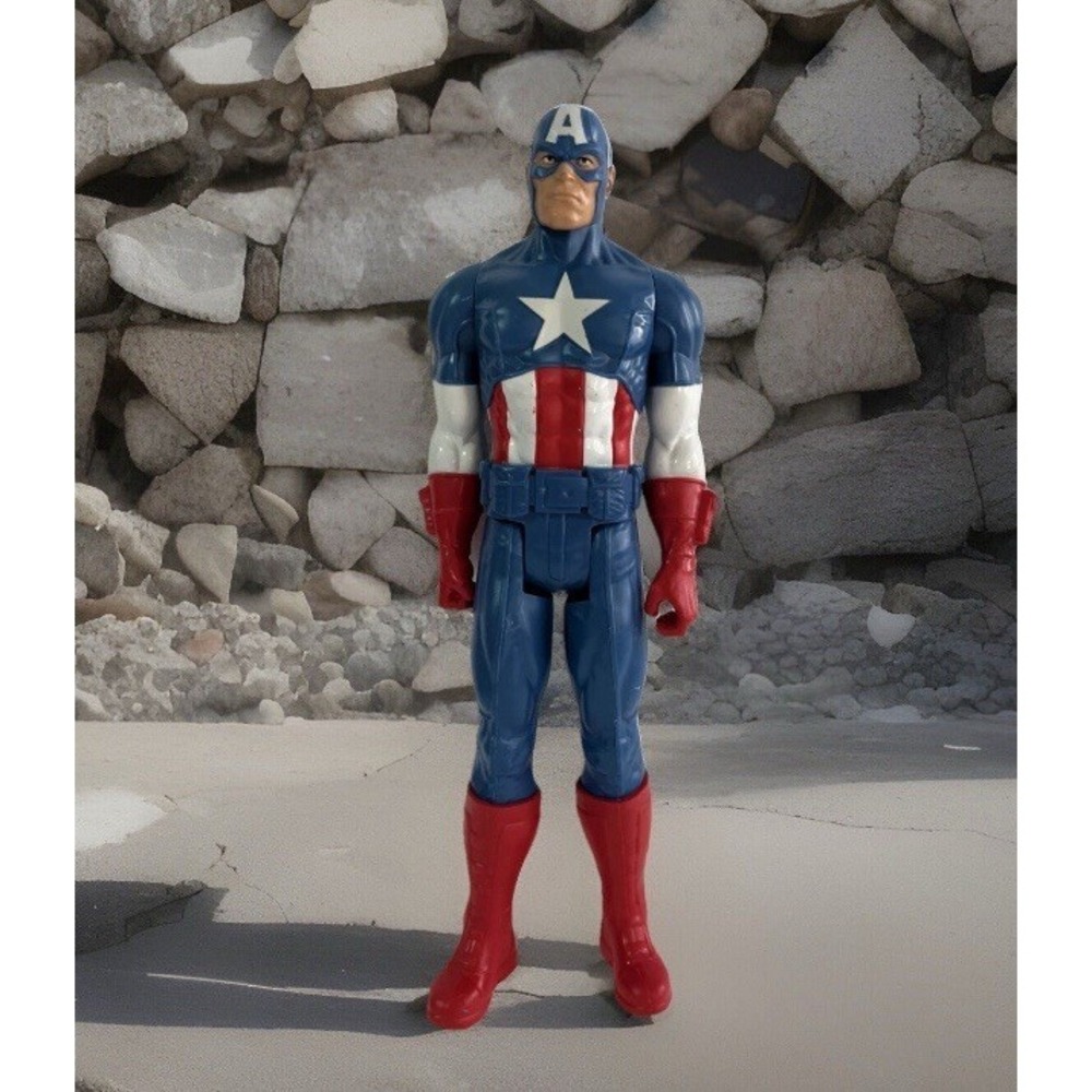 Captain America Avengers Action Figure Super‎ Hero 2013 Marvel Comics Hasbro 12"
